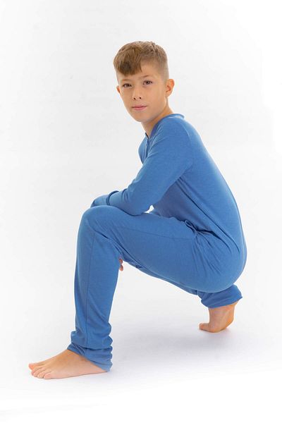 dendy Chlapecký overal pyžamový dlouhý Sea blue 95/170