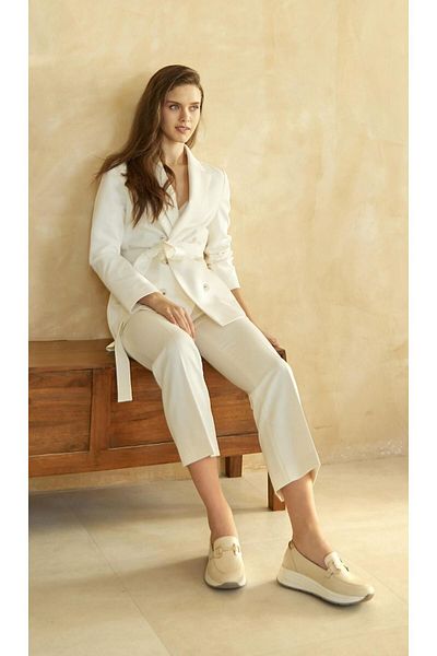 Venüs 2216647Y Women's Genuine Leather Buckle Feta Heel Air Flow Casual Shoes
