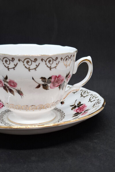 ABBETC Colclough Bone China England Antique Teacup 150 ml