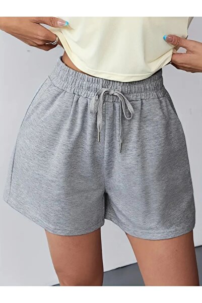 berfmoda PANTALONI SCURTI SEZONIERI GRI DE VARĂ