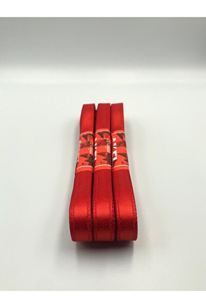 DUCK HOBY 10 Metre Kırmızı Saten Kurdele 1 Cm, Bohça Çeyiz Özel Gün Hediye Sü...