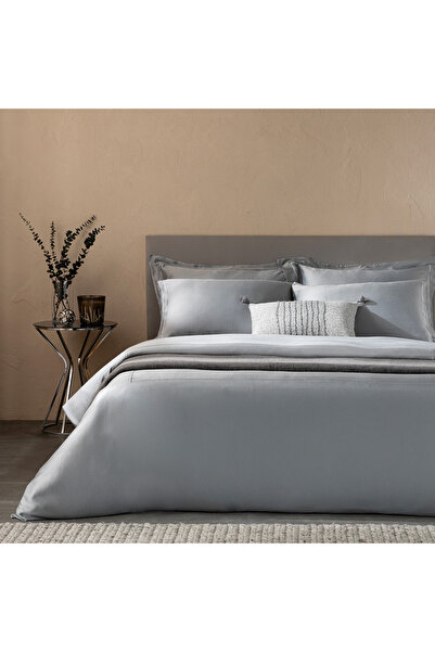 Chakra Bamboo Duvet Cover Set King Light Gray