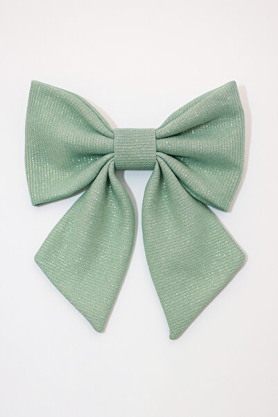 MakeWell Μαύρο λιλά Navy Blue Χρώματα Ασημί κλιπ Πόρπη φιόγκου