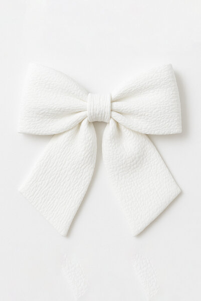 MakeWell Ljubičasta roze bela crna senf žute boje kvadrat obrazac klip luk kopča