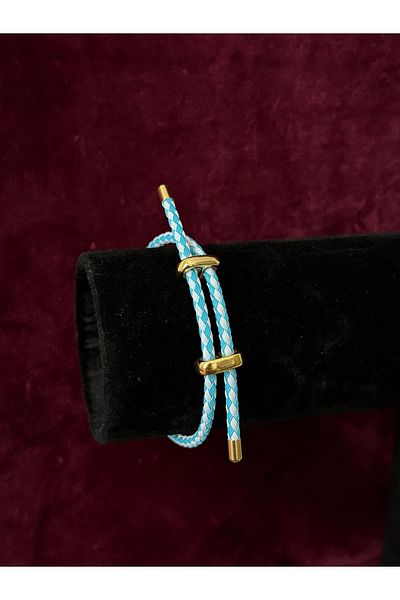 MODA Steel String Bracelet with Brand Logo