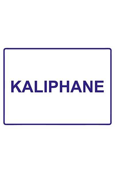 BBO REKLAM Kalıphane Warning Sign Photolumen 50X70 cm