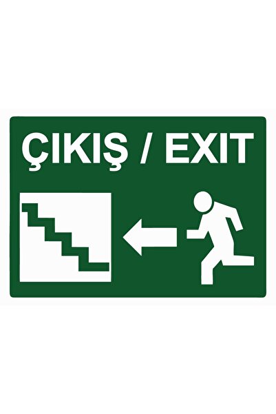 ZiPrinter Exit / Exit Isg Warning Sign Pvc 21X30 cm