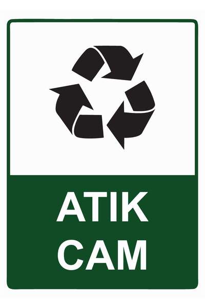 ZiPrinter Waste Glass Isg Warning Sign Pvc A4 21X30 cm