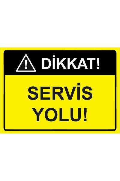 ZiPrinter انتبه! طريقة الخدمة! لافتة تحذير من مادة PVC مقاس A3 30x42 سم