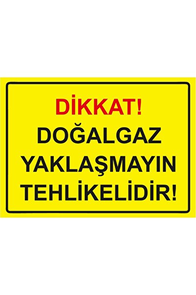 ZiPrinter Attention! Natural Gas Is Dangerous, Don'T Approach It! Isg Warning Sign Pvc A4 21X30 cm