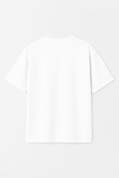 THE RULE Unisex Le Plus Grand Printed Oversize 100% βαμβακερό μπλουζάκι με φαρδιά κοπή με υφή RF0519