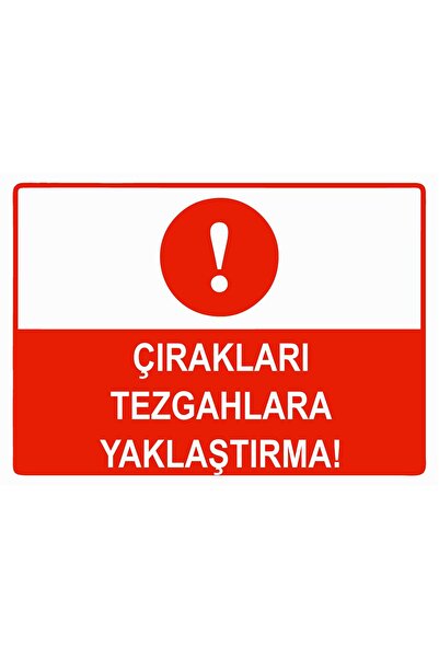 ZiPrinter لافتة تحذيرية من نوع 'إيداع العمال على الطاولات' مصنوعة من مادة PVC مقاس A4 21×30 سم