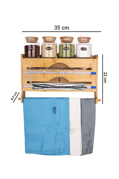 naturelove Bamboo Foil and Stretch Stand Wall Hanging Model