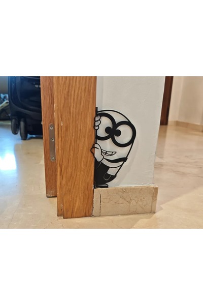 Blokizatech Minion Kapı yanı Duvar Süsü / 2li Set (Sağ-Sol )