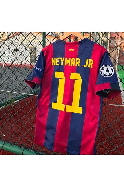 MONTENERO B.A.R.C.E.L.O.N.A 2015 Champions League Final Neymar Jr Nostalgia Jersey