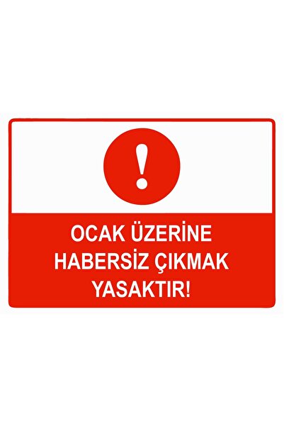 ZiPrinter No Leaving Without Notice Prohibited on the Stove Isg Warning Sign ...
