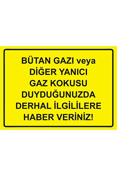 ZiPrinter Butane Flammable Gas When You Smell It Immediately Inform Those Around You Warning Sign Pvc A4 21X30 cm