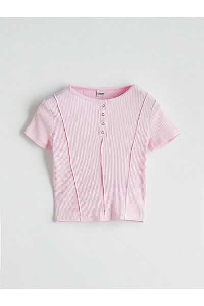 LC Waikiki Crew Neck Girl's Crop T-Shirt