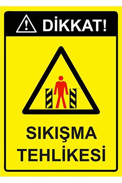 ZiPrinter Attention! Danger of Entrapment Isg Warning Sign Pvc A3 30X42 cm