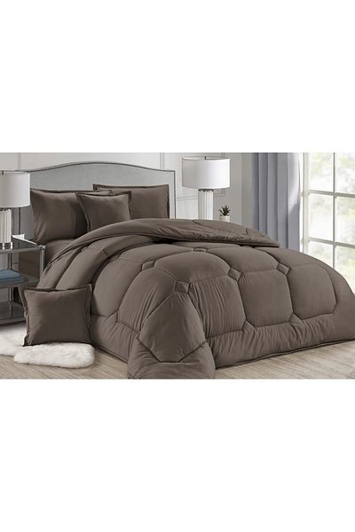 Moon Hotel Bedspread Duvet Cover Set King Size Comfortable Soft 6 Pieces Double Plain Duvet Cover Size 230*250cm