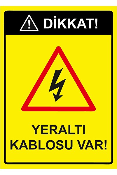 ZiPrinter لافتة تحذيرية من شركة يار إيزج للاتصالات تحت الأرض، مصنوعة من مادة ...