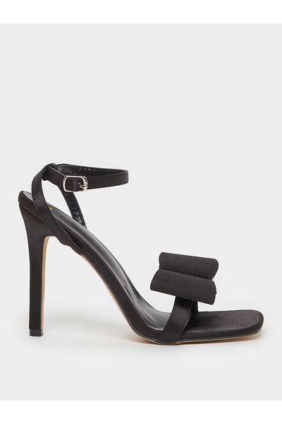Styli Ribbon Accent Stiletto Heel Sandals