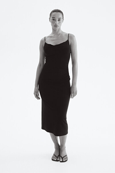 H&M Askılı İnterlok Elbise