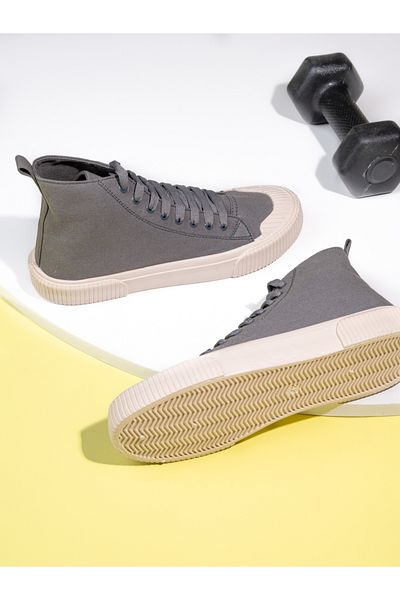 Styli Canvas Lace Up High Top Sneakers