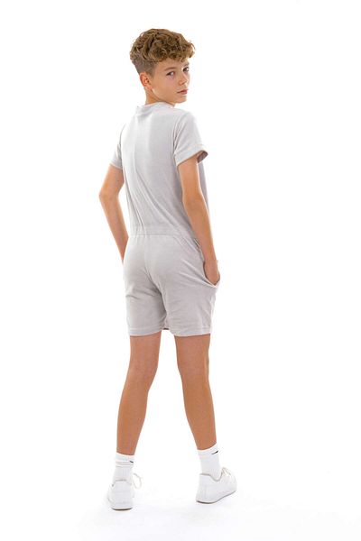 dendy Chlapecký overal plyšový krátký Light gray 606/134