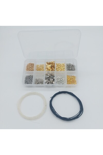 Mihra Takı Tasarım KOLYE BİLEKLİK HALHAL YAPIMI İÇİN KLİPS İP KAPAMA BİT KAPAMA SETİ