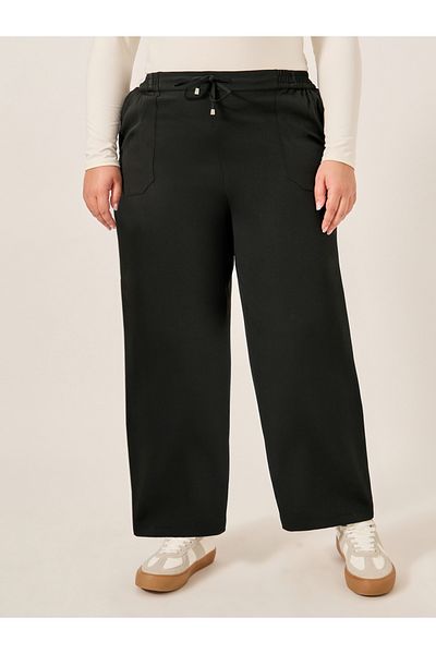 Styli Plus Size Straight Leg Tapered Pants