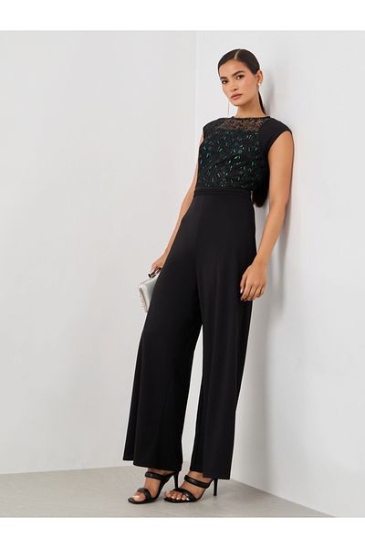 Styli Embellished Sleeveless Wide Leg Jumspuit