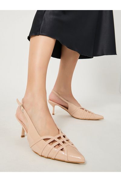 Styli Slingback Pointed Toe Stiletto Heel Shoes
