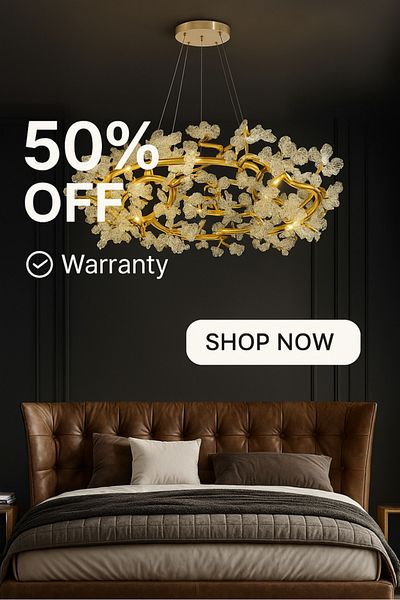 qwell Modern Frosted Crystal Chandelier