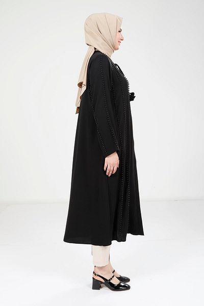 Beyza Pearl Detailed Black Wear and Go 9264
