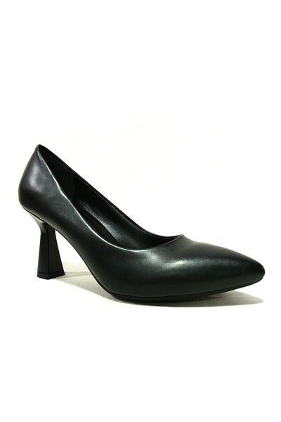 PUNTO Black Anatomical Stiletto Heeled Shoes