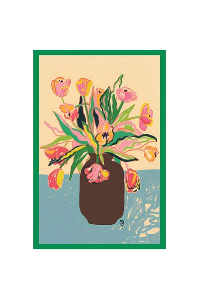 Hi Kami Flower Themed Gift Note Card & Postcard |   10X15Cm