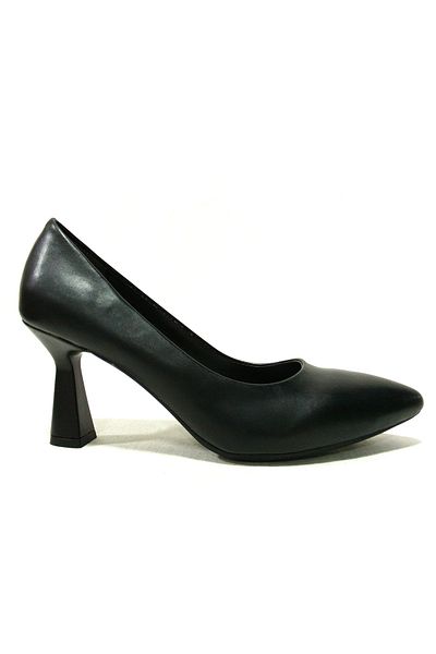 PUNTO Black Anatomical Stiletto Heeled Shoes