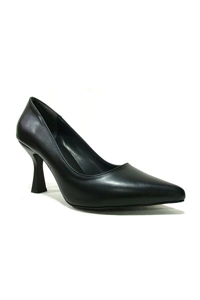 PUNTO Black Anatomical Stiletto Heeled Shoes