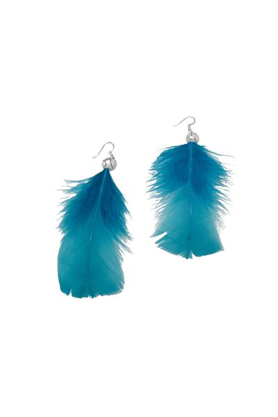 Boho Unique boho earrings with colorful feathers