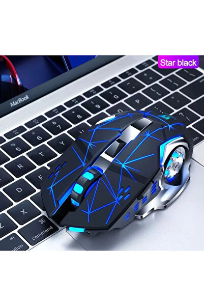ABYZ Q13 Wireless Mouse silent multi-device RGB DPI 1600 ergonomic ideal for gaming and office use Black
