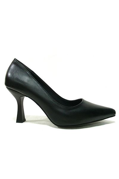 PUNTO Black Anatomical Stiletto Heeled Shoes