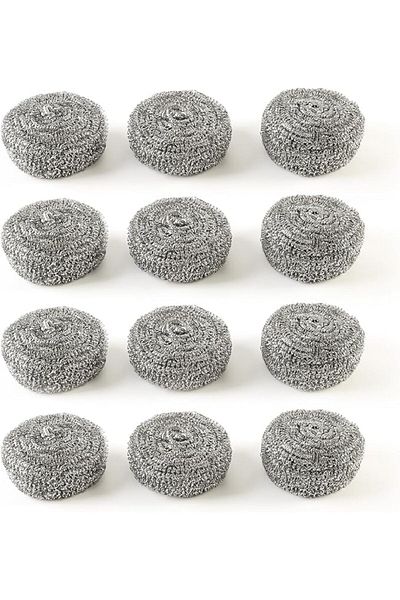 Generic 12 Pack Premium Heavy Duty Steel Wool Scrubbers Cleaning for Dishes and Gril