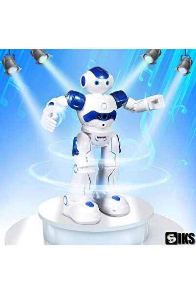 SIKS Jucărie robot inteligentă interactivă, control prin gesturi, telecomandă, programabilă, cântă, dansează