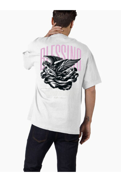COMVİCHO تي شيرت كبير الحجم مطبوع بتصميم streetwear84 للجنسين