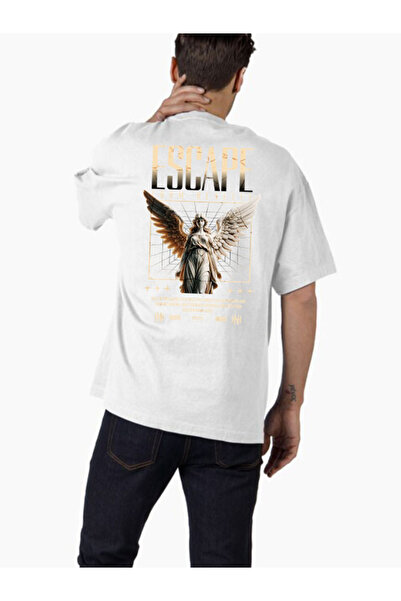 COMVİCHO تي شيرت كبير الحجم مطبوع بتصميم streetwear92 للجنسين