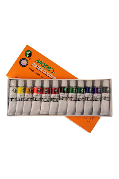 Maries SULU BOYA TÜP 9 ML 12 RENK E1306 MRMAR0010