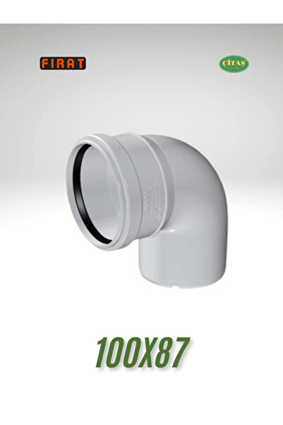 ÇİTAŞ FIRAT 100X87 KAPALI DİRSEK 3.2 MM KALINLIK PVC 90 DERECE