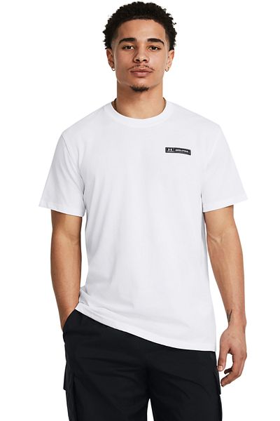 Under Armour Under Armour, Cotton Blend Crew Neck T-Shirt, Optic White, M