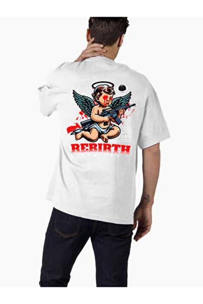 COMVİCHO تي شيرت كبير الحجم مطبوع بتصميم streetwear110 للجنسين